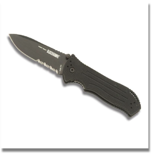 PBLACKHAWK OINT MAN SERRATED EDGE
This full-service tactical folding knife features a signature ergonomic handle, distinctive spear point blade, improved lock geometry, and a high-strength liner-lock mechanism. PBLACKHAWK OINT MAN SERRATED EDGE
This full-service tactical folding knife features a signature ergonomic handle, distinctive spear point blade, improved lock geometry, and a high-strength liner-lock mechanism.